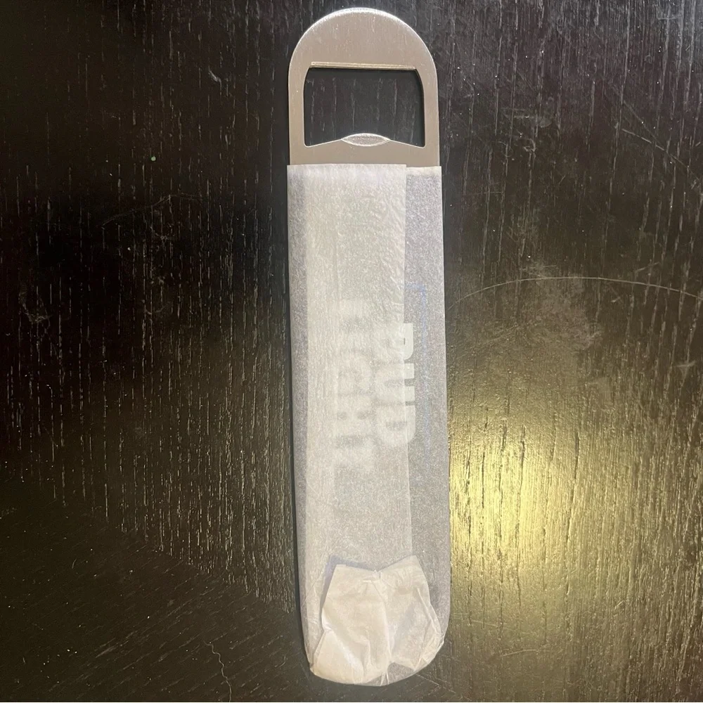 Bud Light Blue Bottle Opener double sided logo